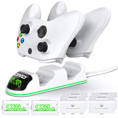 Oivo Xbox-Controller-Ladestation mit 2 Akkus für Xbox One und Series X/S