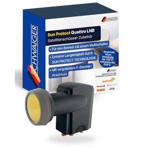 Quattro LNB von Schwaiger für 4 Teilnehmer mit Multischalter