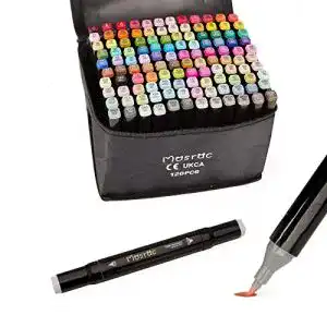 Alkoholmarker Mosrac 120 Farben Permanent Marker Set
