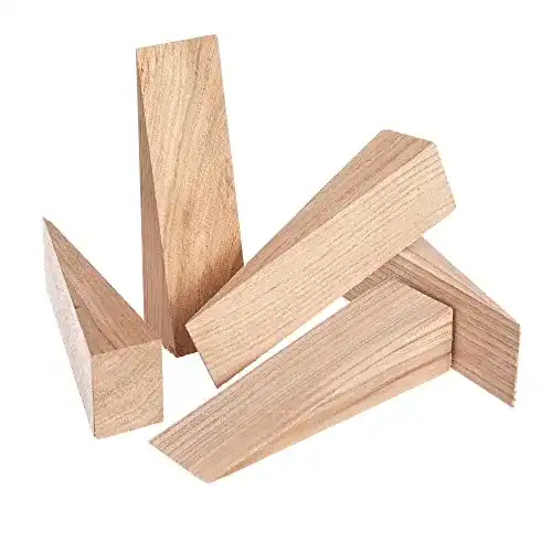 Holzkeile im Profil Holzhandel 25 Stück aus Buche, Esche und Eiche
