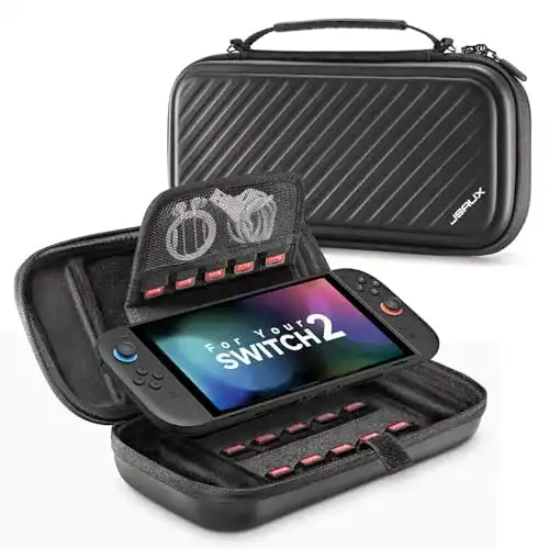 Jsaux Nintendo Switch 2 Tasche mit Hartschalen-Schutz und Spielkartenfächern