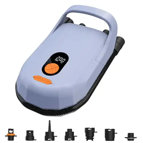 Airbank 7800mAh 20PSI Elektrische SUP-Pumpe für Paddleboards und Kajaks
