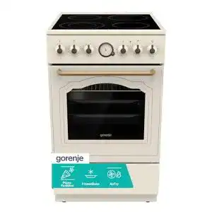 Gorenje Classico GECS 5B70CLI Elektrostandherd mit Glaskeramik-Kochfeld