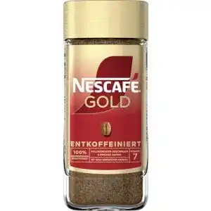 Löslicher Kaffee entkoffeiniert von Nescafé Gold