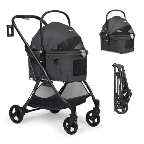 Beberoad Haustier-Kinderwagen für Hunde und Katzen