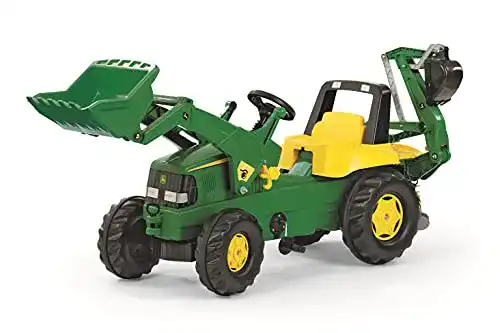 Trettraktor rollyJunior John Deere mit Lader für Kinder