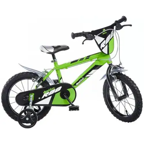 BMX 16 Zoll Dino Bikes Kinderfahrrad für Jungen in Grün