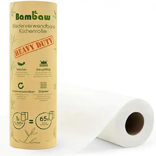 Bambus Küchenrolle von Bambaw Waschbare und nachhaltige Tücher