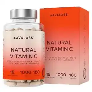 Vitamin C Aavalabs hochdosiert mit 1000 mg Acerola pro Tagesdosis
