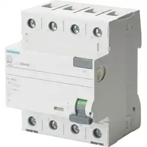 Fi-Schutzschalter Siemens 5SV33444 3P+N Typ B kurzzeitverzögert 30mA 40A 400V