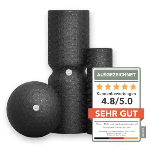 Faszienrollen-Set von Liebscher & Bracht mit App und Anwendungsvideos