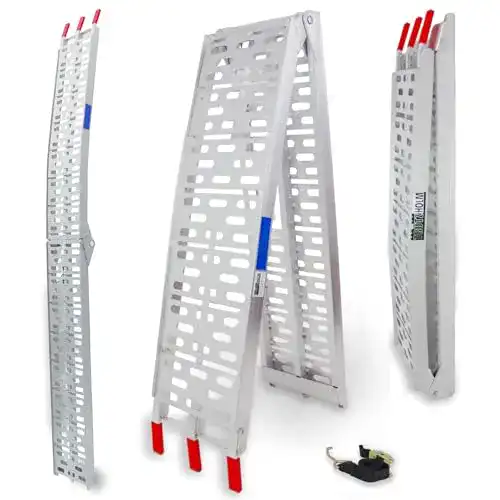 Auffahrrampe für Motorräder Trutzholm klappbar 228 cm