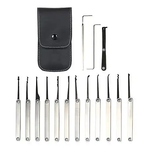 Lockpicking-Set Weehey mit 15 Teilen aus Edelstahl