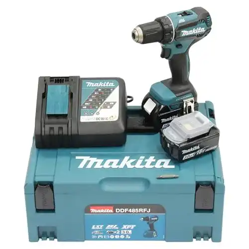 Akku-Bohrschrauber Makita DDF485RFJ 18V mit 3,0 Ah und 2 Akkus