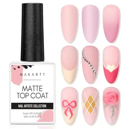 Matt Nagellack Makartt Matte Top Coat Gel UV Nagellack