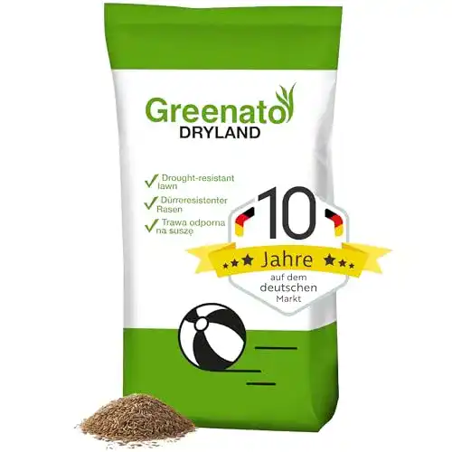 Trockenrasen Greenato Rasensamen trockenresistent Dryland 5 kg