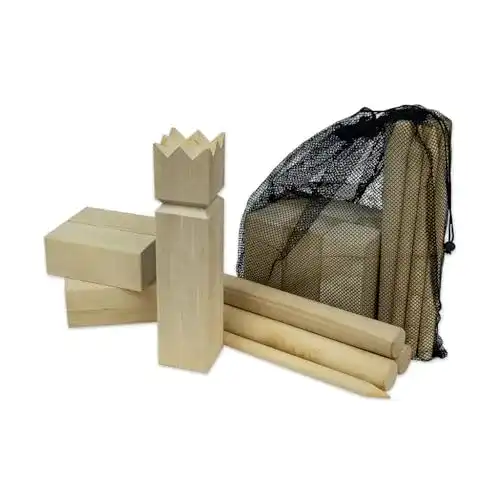 Kubb Carromco 7711 Wikinger Schach Basic für 2 bis 12 Spieler