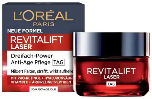 Gesichtscreme L’Oréal Paris Tagespflege mit Hyaluronsäure und Vitamin C