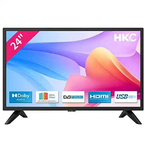 24-Zoll Fernseher HKC 24F1D mit Triple-Tuner und Dolby Audio
