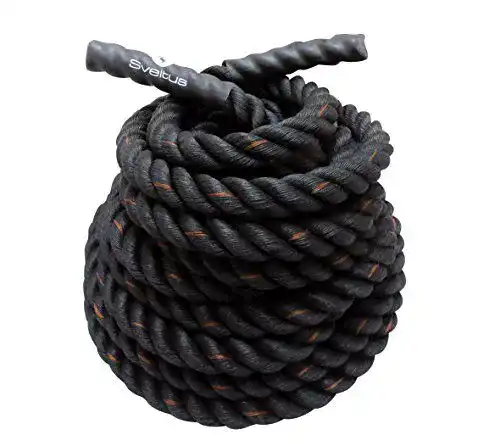 Battle Rope Sveltus Seil 38mm Durchmesser 10m schwarz
