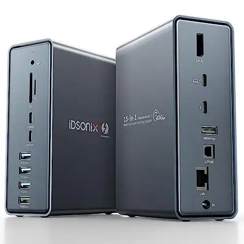 Thunderbolt 3 Dock iDsonix Smart Interactive Docking Station