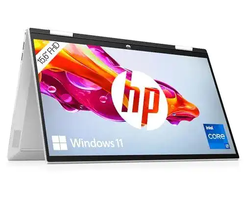 HP Pavilion x360 2-in-1 Convertible Laptop mit 15,6 Zoll FHD