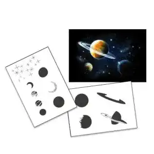 Airbrush-Schablonen von UMR-Design für Step by Step Anwendungen