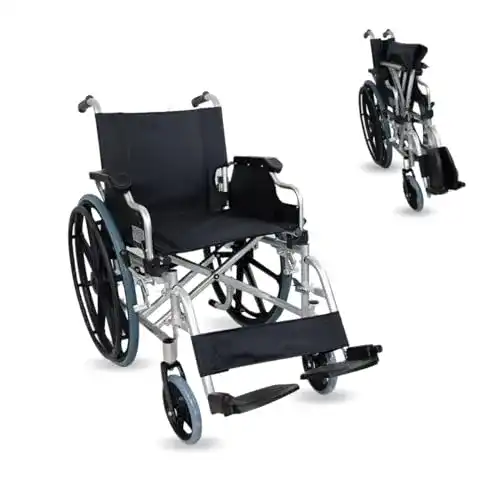 Mobiclinic Rollstuhl, klappbar und leicht mit Unterbremssystem