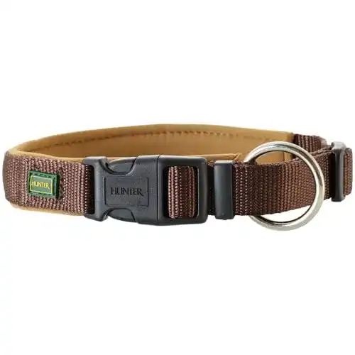 Hundehalsband Hunter Neopren Vario Plus aus Nylon mit Neoprenpolsterung