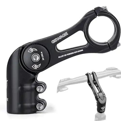 Verstellbarer Lenkervorbau von Gewage für MTB, Rennrad und BMX