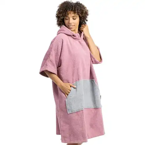 Surf-Poncho von Homelevel für Unisex – Badeponcho aus Baumwolle