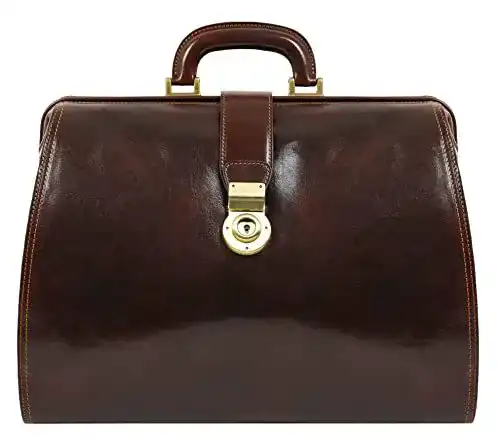 Arzttasche Time Resistance aus Leder, Arztkoffer und Doktortasche