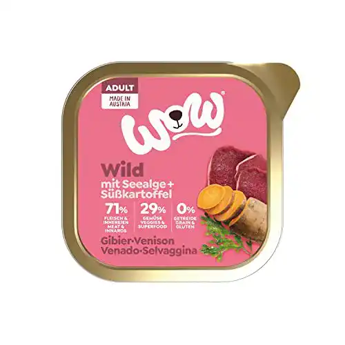 Hundefutter nass Adult mit Wild, 11x 150g – ausgewogene Ernährung für Hunde
