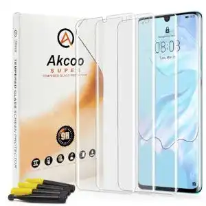 Akcoo Panzerglas für Huawei P30 Pro – 3 Stück mit Rand zu Rand Schutz