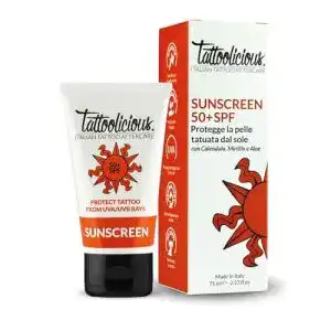 Tattoo Sonnencreme Tattoolicious mit SPF 50+ für tätowierte Haut
