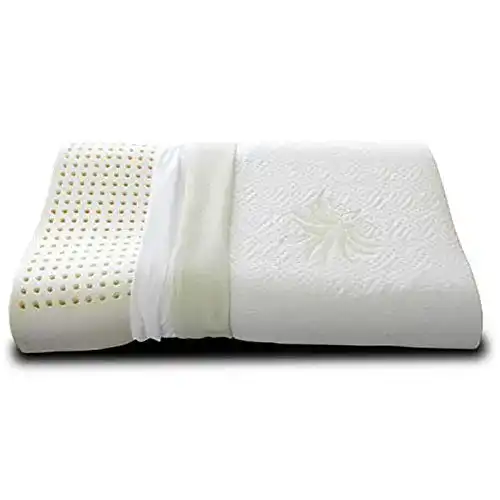Naturlatex-Kissen Evergreenweb ergonomisches Nackenstützkissen 40×80 cm