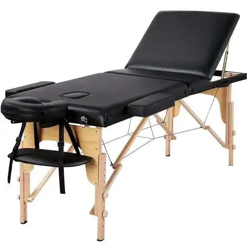 Massageliege Yaheetech 3-Zonen tragbare Massagebank