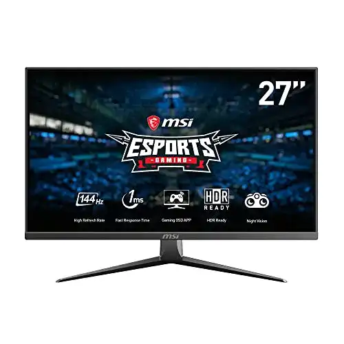 27 Zoll MSI Optix MAG273 Gaming Monitor mit 144Hz Bildwiederholrate