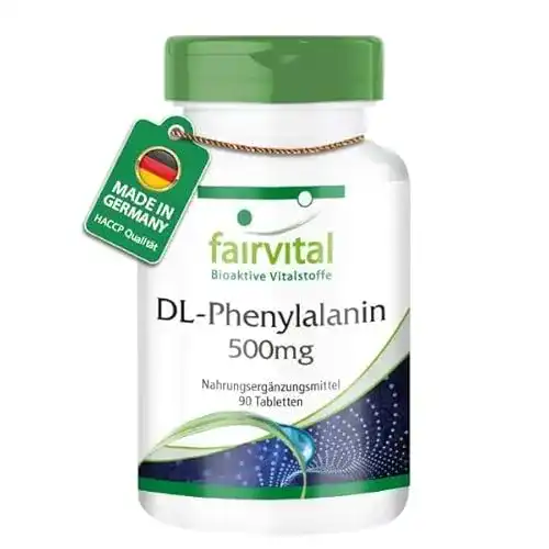 DL-Phenylalanin 500mg Tabletten von Fairvital – Hochdosiert und Vegan