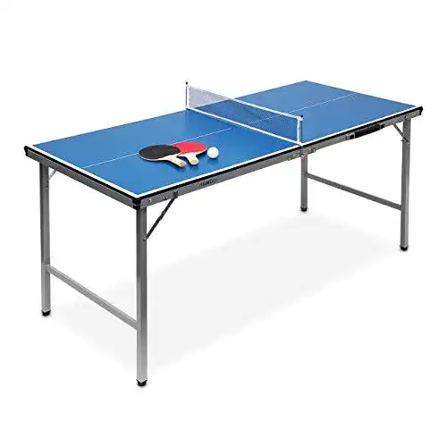 Mini Tischtennisplatte Relaxdays für Jugendliche Indoor klappbar