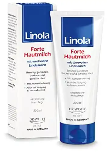 Hautmilch Linola Forte 200 ml – Pflegecreme gegen Juckreiz