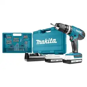 Makita Akku Schlagbohrschrauber HP457DWE10 mit Zubehörset