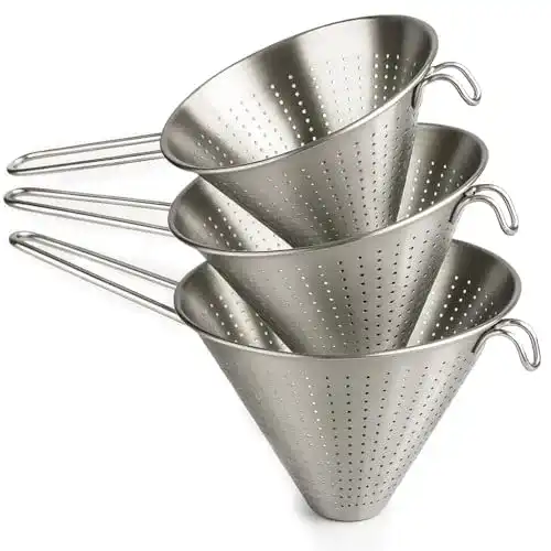 Spitzsieb Space Home Set, 3-teiliges Küchensieb aus Edelstahl, 14-20 cm