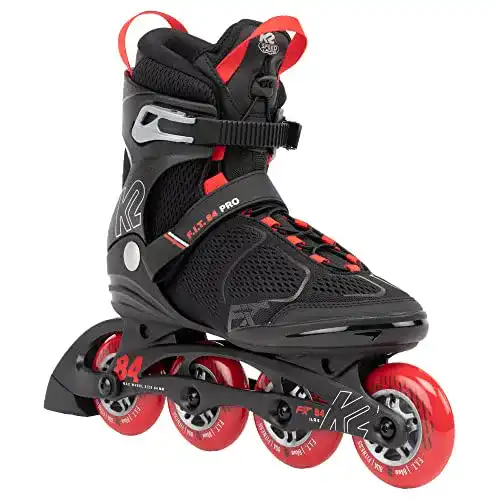 K2 F.I.T. 84 PRO Herren Inline Skates schwarz-rot im Vergleich