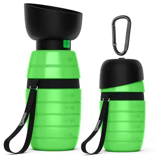 Hundetrinkflasche Pecute für unterwegs aus Silikon