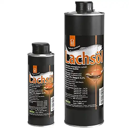 Lachsöl für Hunde von Schecker – 100% reines Lachsöl 1L
