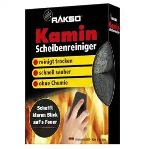 Kaminglasreiniger von RAKSO für klare Kaminscheiben