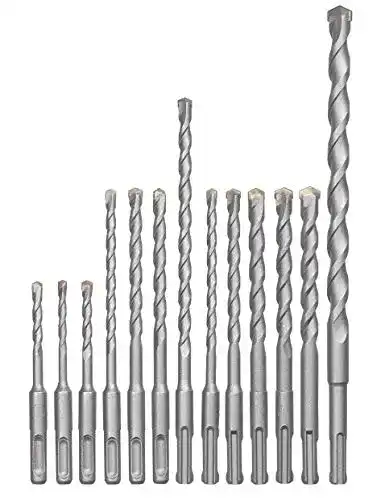 kwb SDS-Plus Hammer-Bohrer-Set 12-teilig für Beton und Stein