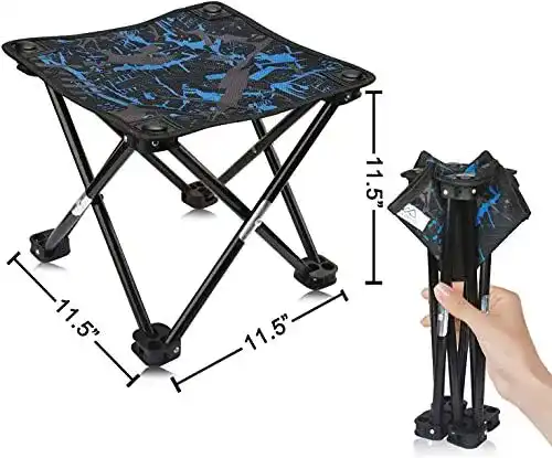 Klapphocker AILLOVCOL – Tragbarer Mini Campingstuhl