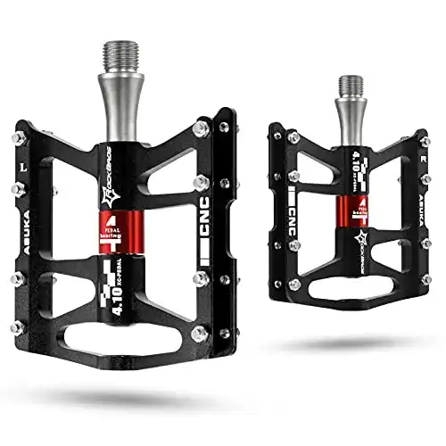 Rockbros Fahrradpedale 9/16″ für MTB, BMX und Rennrad mit 4 Lager
